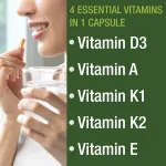 Peak Performance ADK vitamin D3 5000 IU with A K2 and E 30 vegan capsules