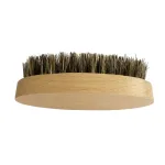 Oval beard brush with soft boar bristle for men
