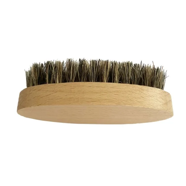 Oval beard brush with soft boar bristle for men