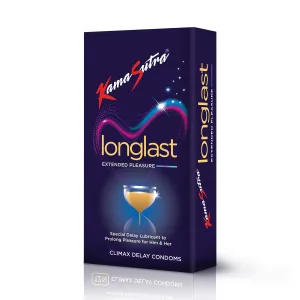 KamaSutra LongLast lubricated natural rubber latex condom