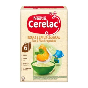 Nestle Cerelac Rice and Mixed Vegetables 250gm baby cereal Malaysia