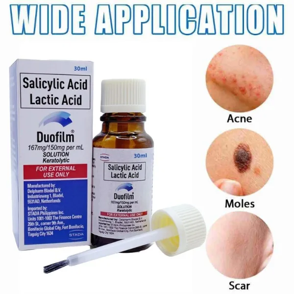 Duofilm salicylic acid and lactic acid solution 15ml for warts