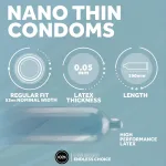 EXS Nano Thin ultra thin silicone lubricated condom
