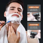 SADOER shaving mousse for smooth shave and moisturising 60ml