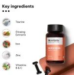 Daily multivitamin tablets with ginseng extract taurine multiminerals
