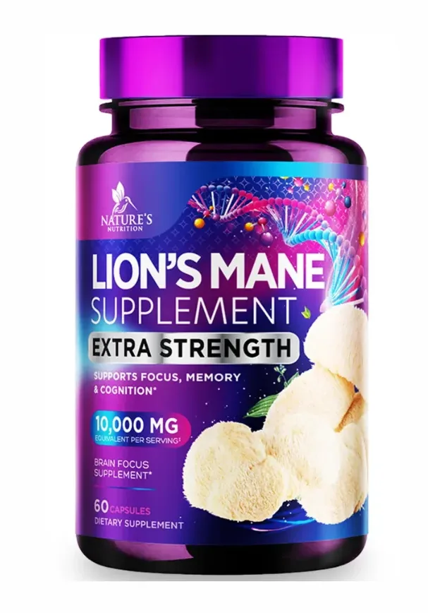 e8d29d546d08613801ee73eabcb3e93c.png Lion's Mane mushroom extract supplement 60 capsules bottle