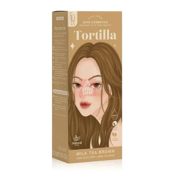 Kota cream hair dye milk tea brown light brown shade