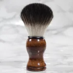 Classic wooden shave brush for shaving soap and cream
