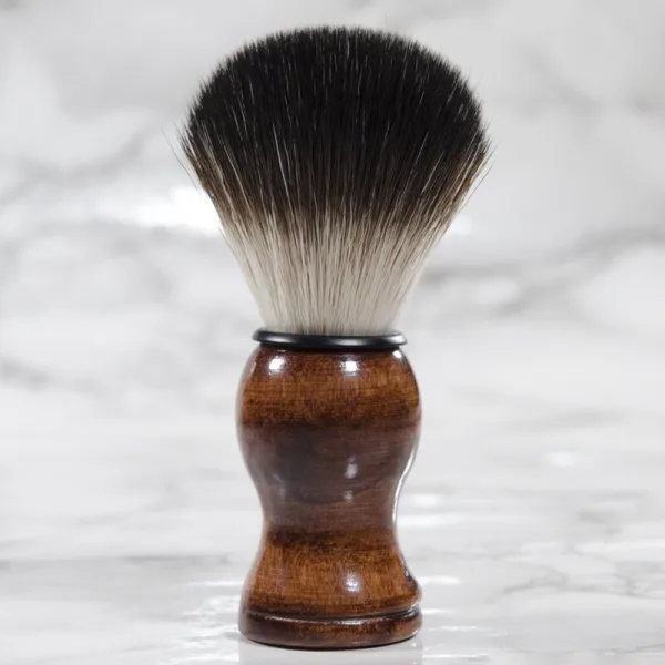 Classic wooden shave brush for shaving soap and cream