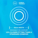 EXS snug fit 49mm small size condom multipack vegan