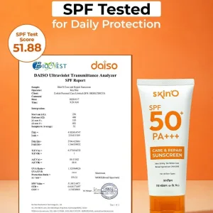 Hybrid filter sunscreen SPF 50+ with hyaluronic acid and panthenol