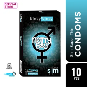 NottyBoy KinkyWinky super slim ultra thin condoms 10pcs pack