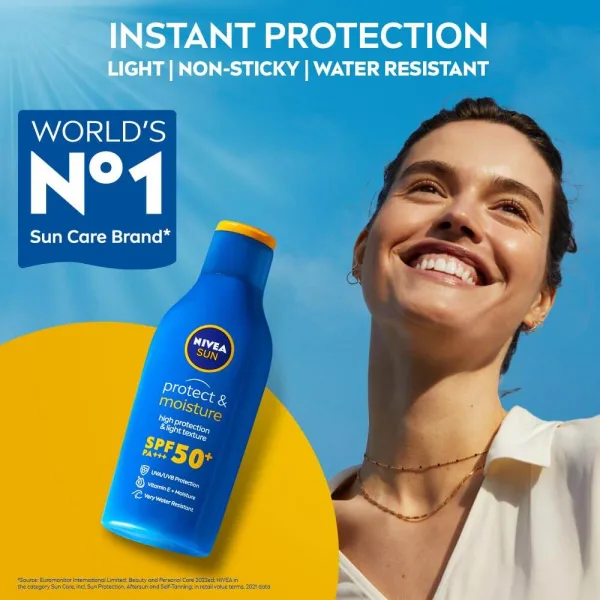 Nivea sunscreen 200ml for face and body UVA UVB protection