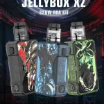 Rincoe Jellybox XZ 228W Mod Kit – Transparent Dual-Battery Vape Device