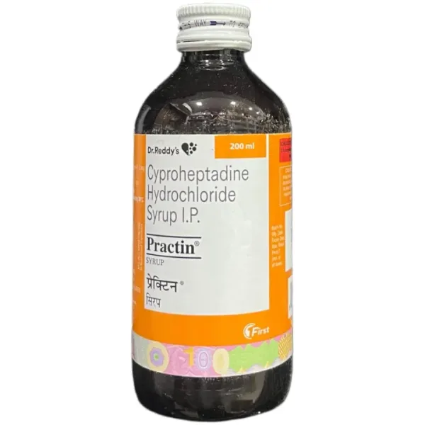 Practin Syrup 200ml – Cyproheptadine Syrup for Allergy Relief & Appetite Support - Image 3
