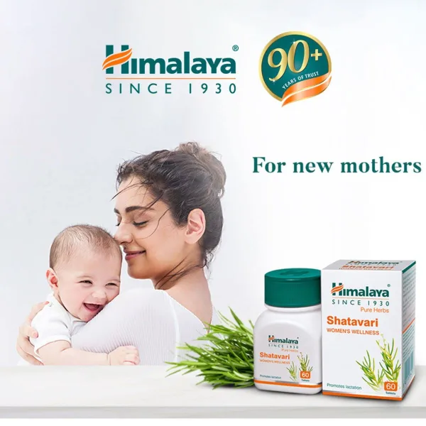 Himalaya Shatavari 60 Tablets – Herbal Support for Lactation & Postpartum Wellness - Image 4