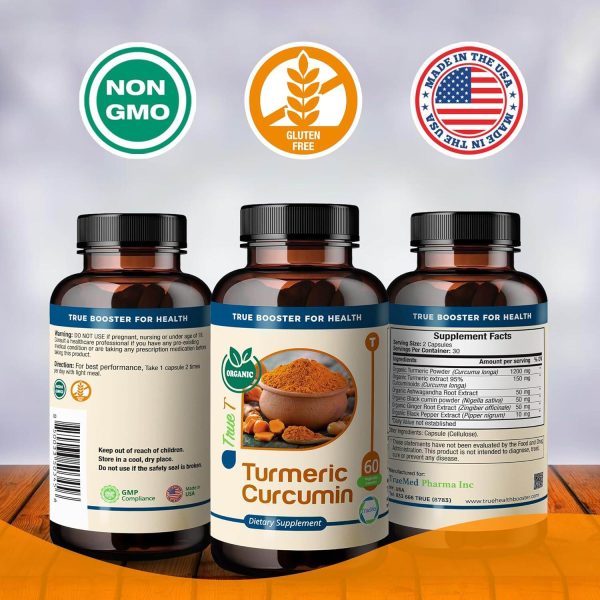 Lakadong turmeric curcumin capsules with black pepper extract