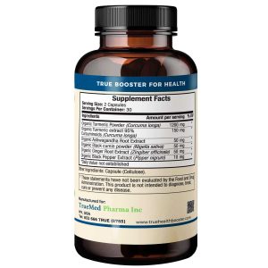 Lakadong turmeric curcumin capsules with black pepper extract