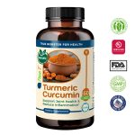 TrueMed turmeric curcumin with Bioperine 60 capsules bottle