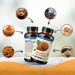 Lakadong turmeric curcumin capsules with black pepper extract