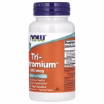 NOW Tri-Chromium 500 mcg with Cinnamon Veg Capsules- 90 Pcs - Image 2