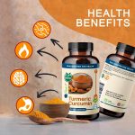 TrueMed turmeric curcumin with Bioperine 60 capsules bottle