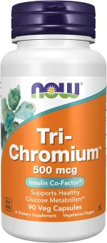 NOW Tri-Chromium 500 mcg with Cinnamon Veg Capsules- 90 Pcs - Image 4